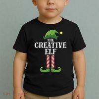 Creative Elf Matching Family Group Christmas Party Toddler T-Shirt thumb 2