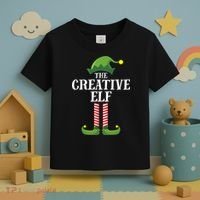 Creative Elf Matching Family Group Christmas Party Toddler T-Shirt thumb 3