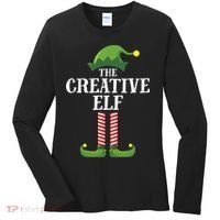 Creative Elf Matching Family Group Christmas Party Women's Long Sleeve Shirt thumb 0