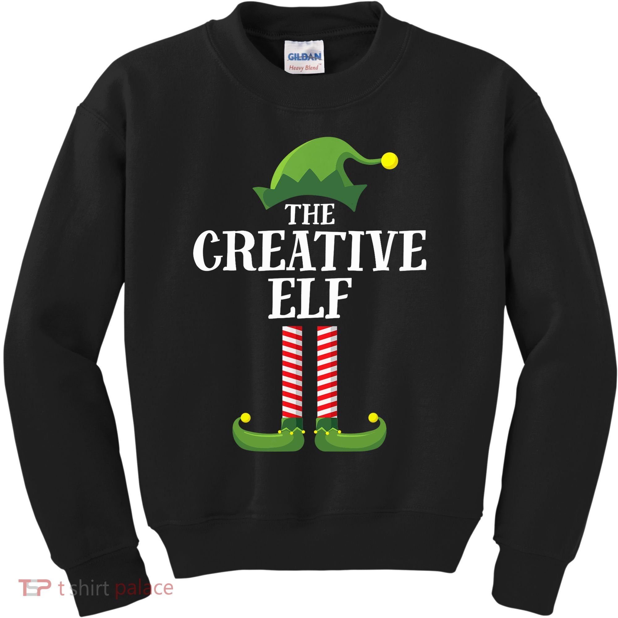 Creative Elf Matching Family Group Christmas Party Kids Sweatshirt