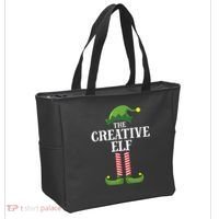 Creative Elf Matching Family Group Christmas Party Tote Bag thumb 2