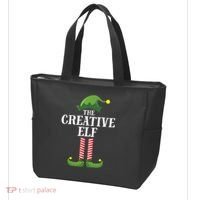 Creative Elf Matching Family Group Christmas Party Tote Bag thumb 3
