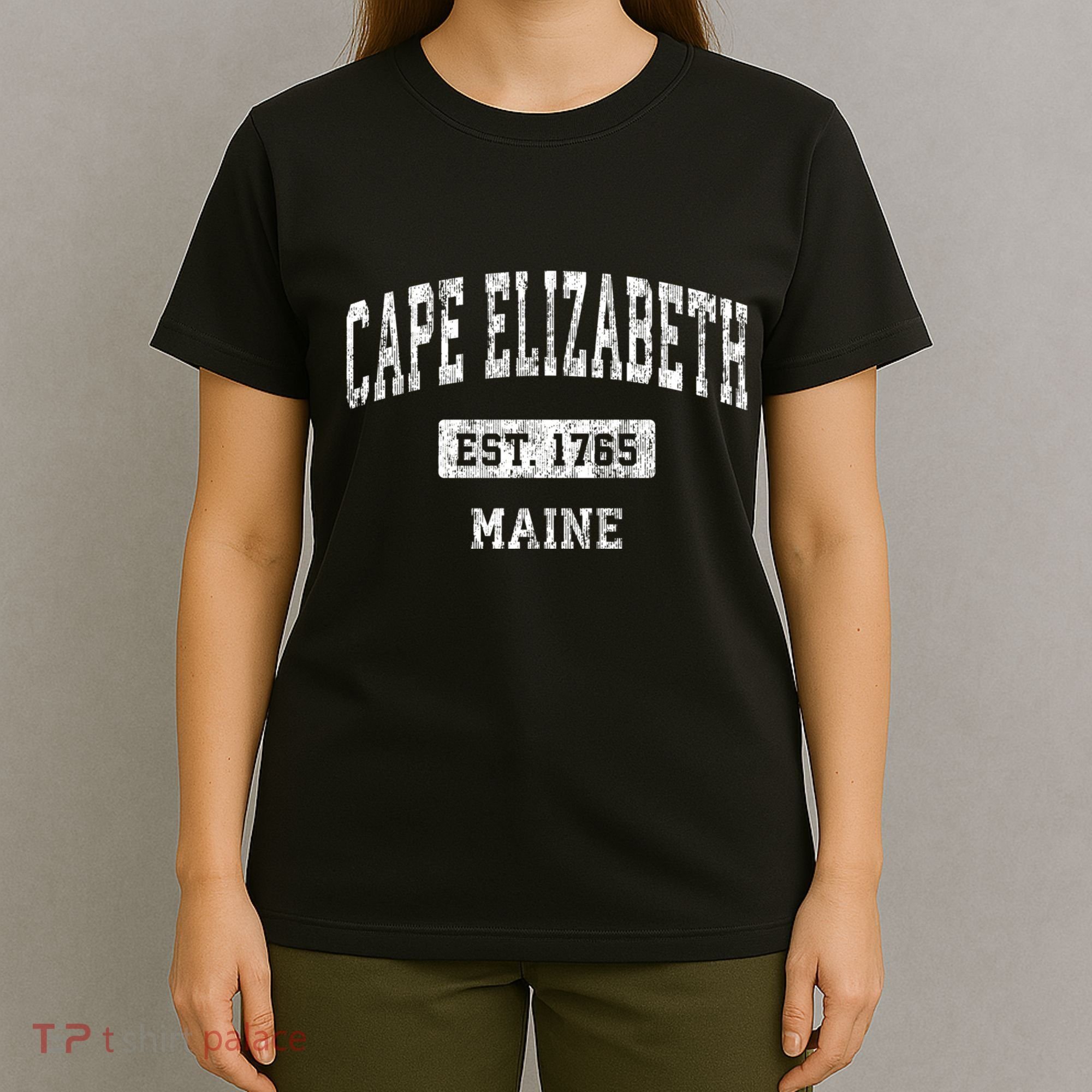 Cape Elizabeth Maine Me Vintage Sports T-Shirt