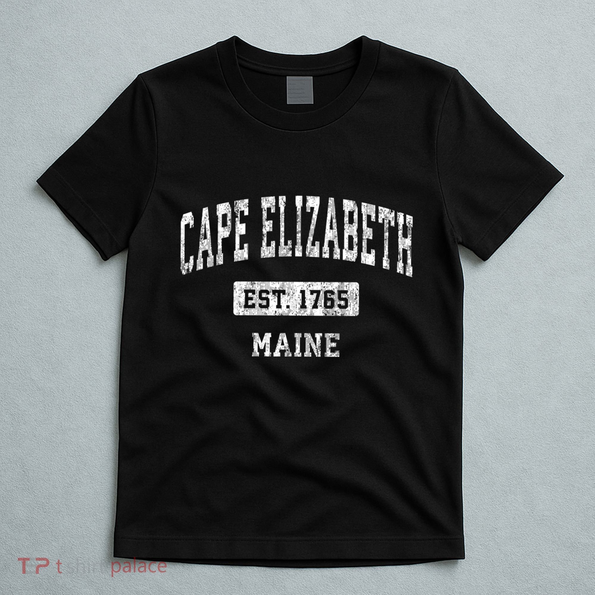 Cape Elizabeth Maine Me Vintage Sports T-Shirt