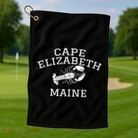 Cape Elizabeth Maine Lobster Gift Golf Towel thumb 1