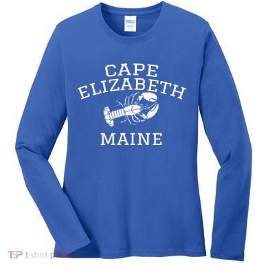 Cape Elizabeth Maine Lobster Gift Women's Long Sleeve Shirt