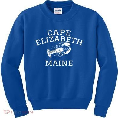 Cape Elizabeth Maine Lobster Gift Kids Sweatshirt