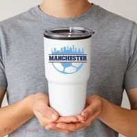 Cool England Manchester City FC Soccer Jersey Tumbler thumb 2