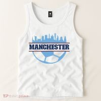 Cool England Manchester City FC Soccer Jersey Tank Top thumb 2