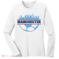 Cool England Manchester City FC Soccer Jersey Women's Long Sleeve Shirt thumb 0