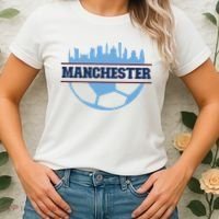 Cool England Manchester City FC Soccer Jersey Women's T-Shirt thumb 2