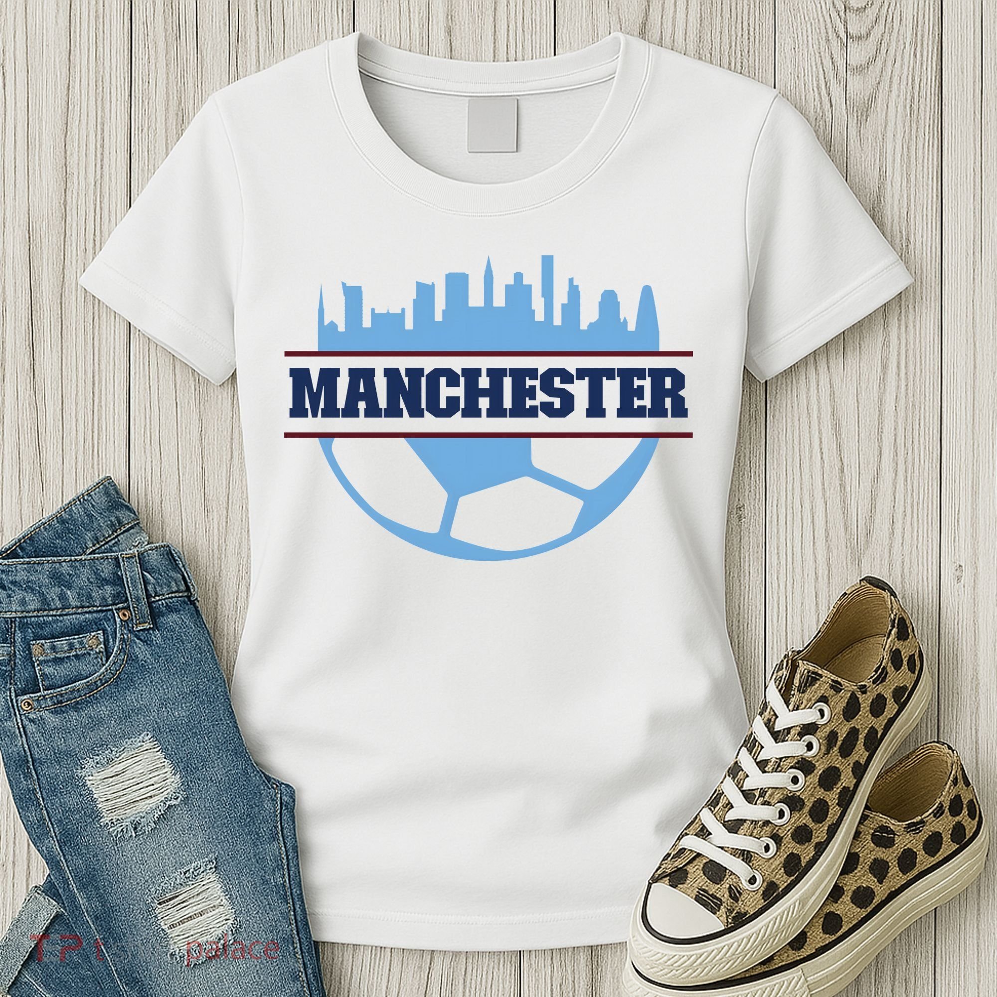 Cool England Manchester City FC Soccer Jersey Women's T-Shirt