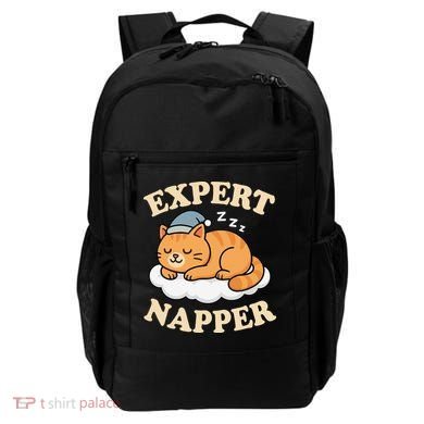 Cat Expert Napper Funny Kitty Sarcasm Humor Cat Saying Backpack