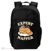 Cat Expert Napper Funny Kitty Sarcasm Humor Cat Saying Backpack thumb 0