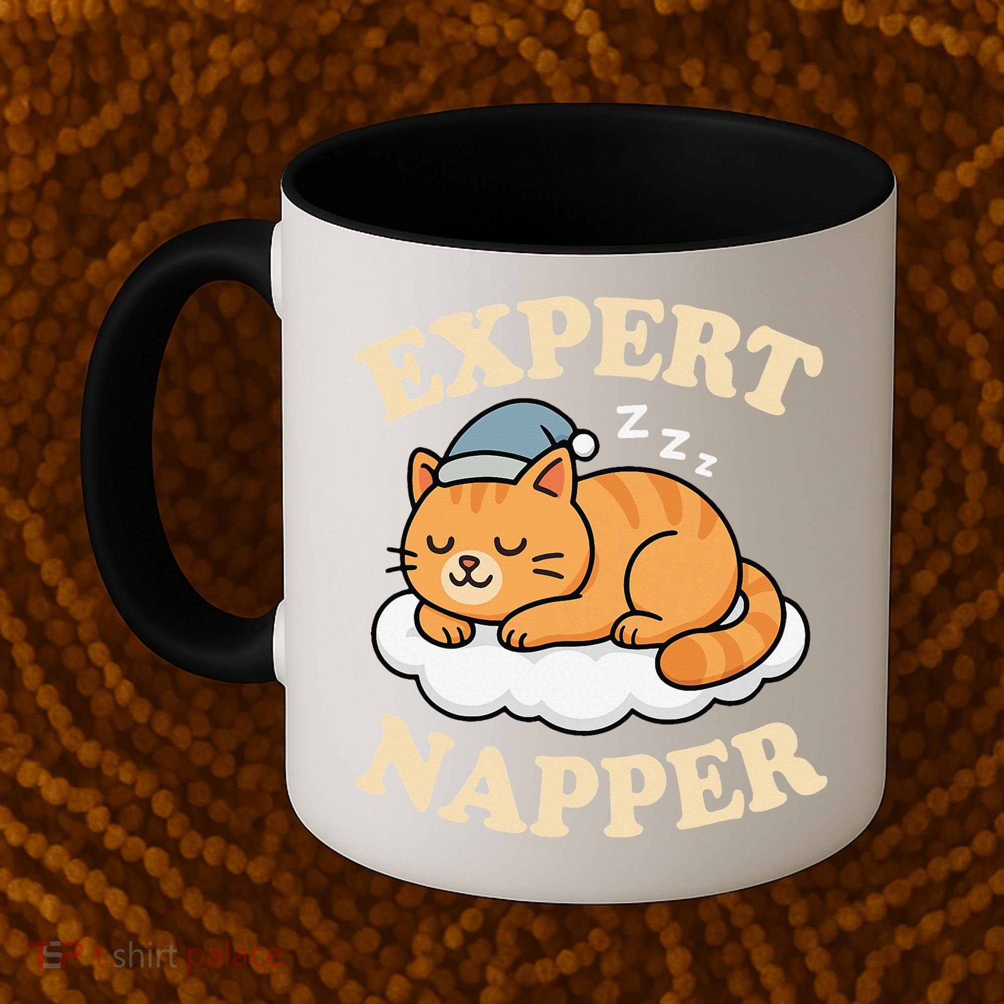Cat Expert Napper Funny Kitty Sarcasm Humor Cat Saying Coffee Mug