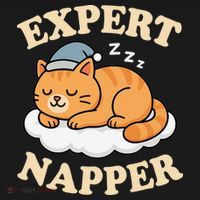 Cat Expert Napper Funny Kitty Sarcasm Humor Cat Saying Women's Tank Top thumb 5