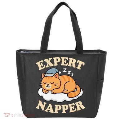 Cat Expert Napper Funny Kitty Sarcasm Humor Cat Saying Tote Bag