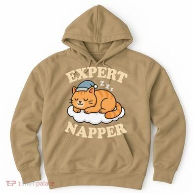 Cat Expert Napper Funny Kitty Sarcasm Humor Cat Saying Hoodie