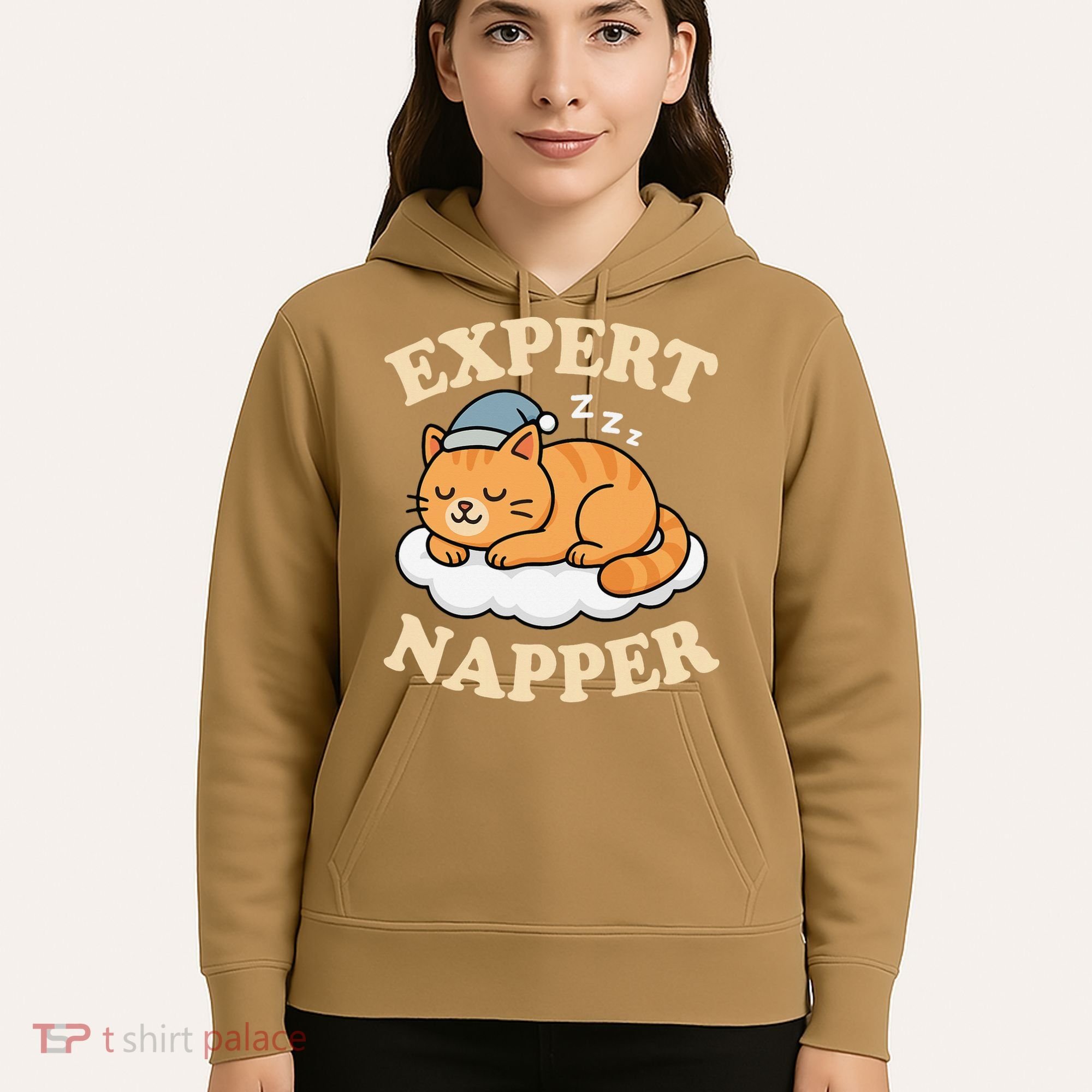 Cat Expert Napper Funny Kitty Sarcasm Humor Cat Saying Hoodie