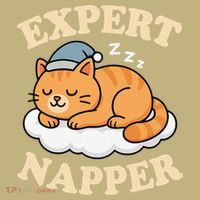 Cat Expert Napper Funny Kitty Sarcasm Humor Cat Saying T-Shirt thumb 7