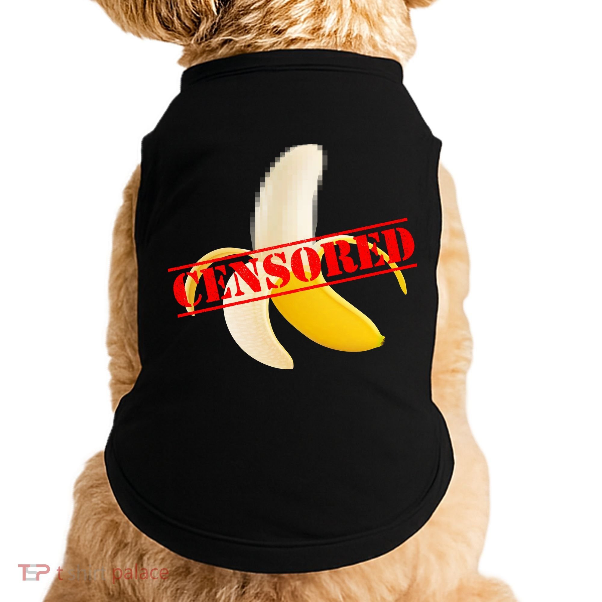 Censored Naked Banana Doggie Tank