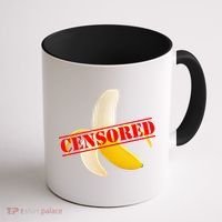 Censored Naked Banana Coffee Mug thumb 1