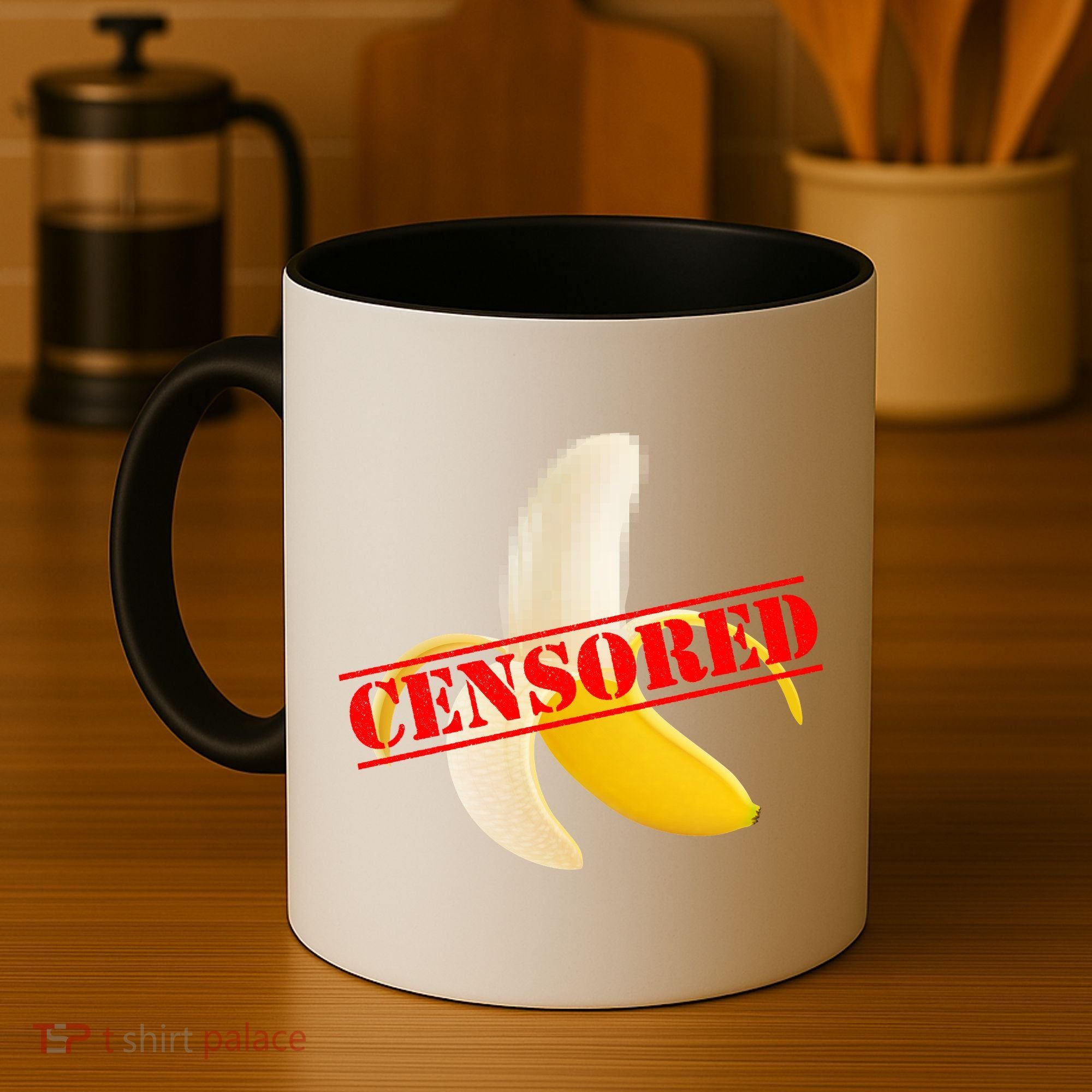 Censored Naked Banana Coffee Mug