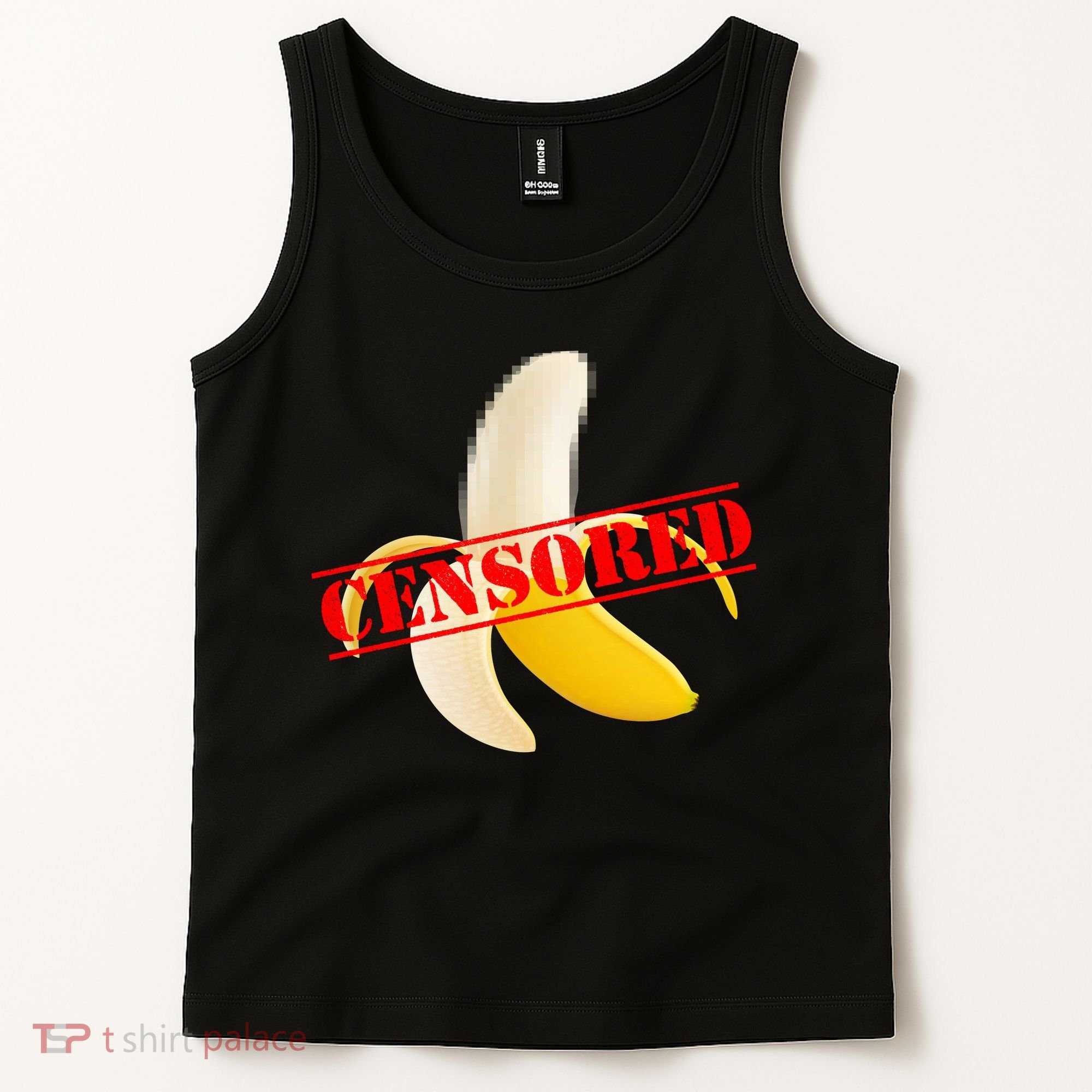 Censored Naked Banana Tank Top