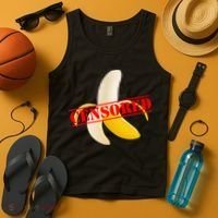 Censored Naked Banana Tank Top thumb 4
