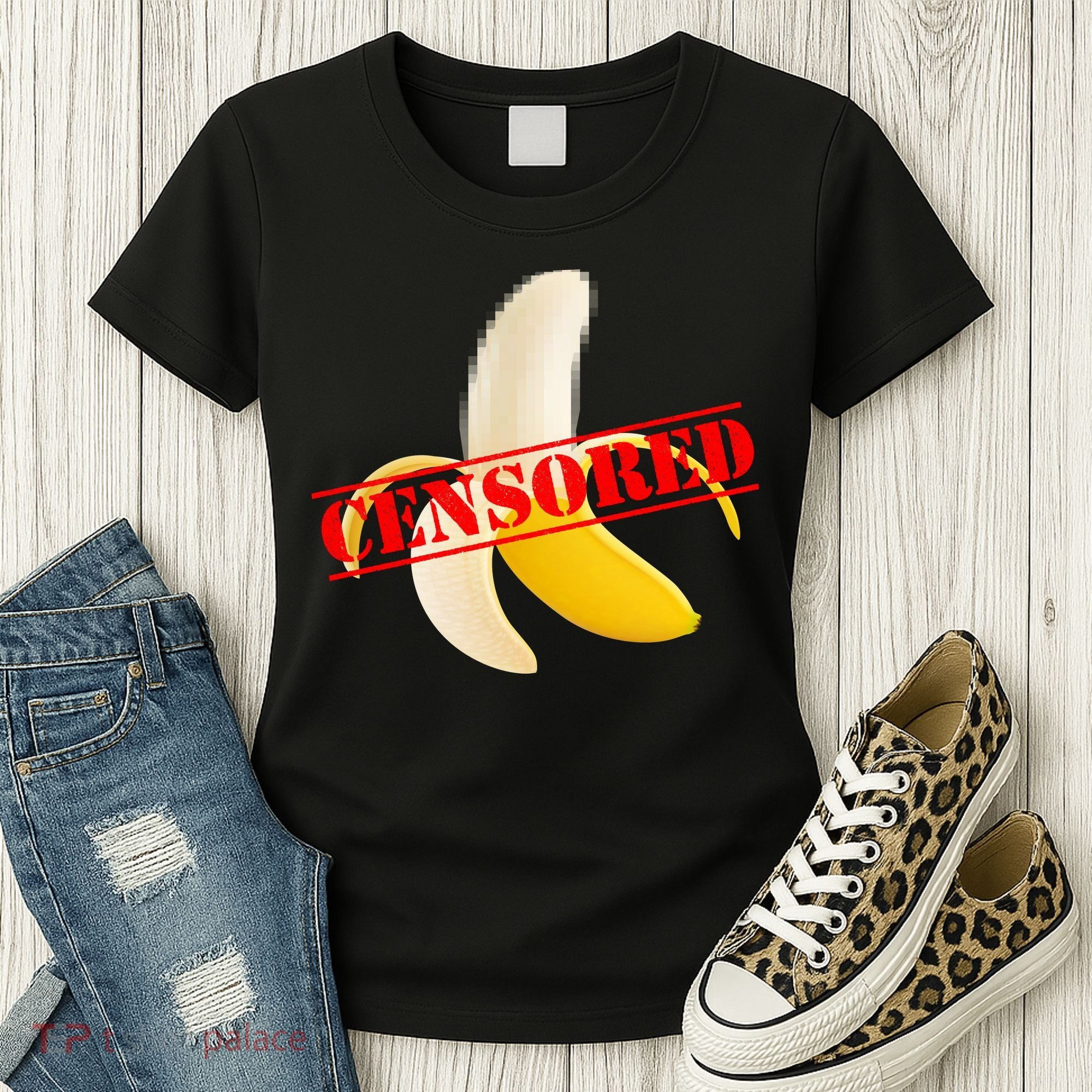 Censored Naked Banana Women's T-Shirt
