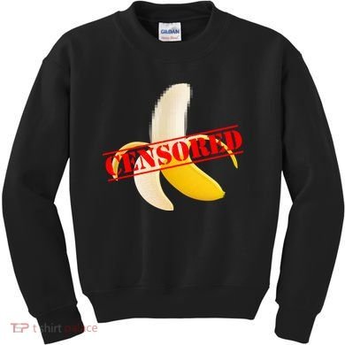 Censored Naked Banana Kids Sweatshirt