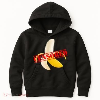 Censored Naked Banana Kids Hoodie