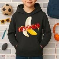 Censored Naked Banana Kids Hoodie thumb 2