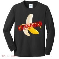 Censored Naked Banana Kids Long Sleeve Shirt thumb 0