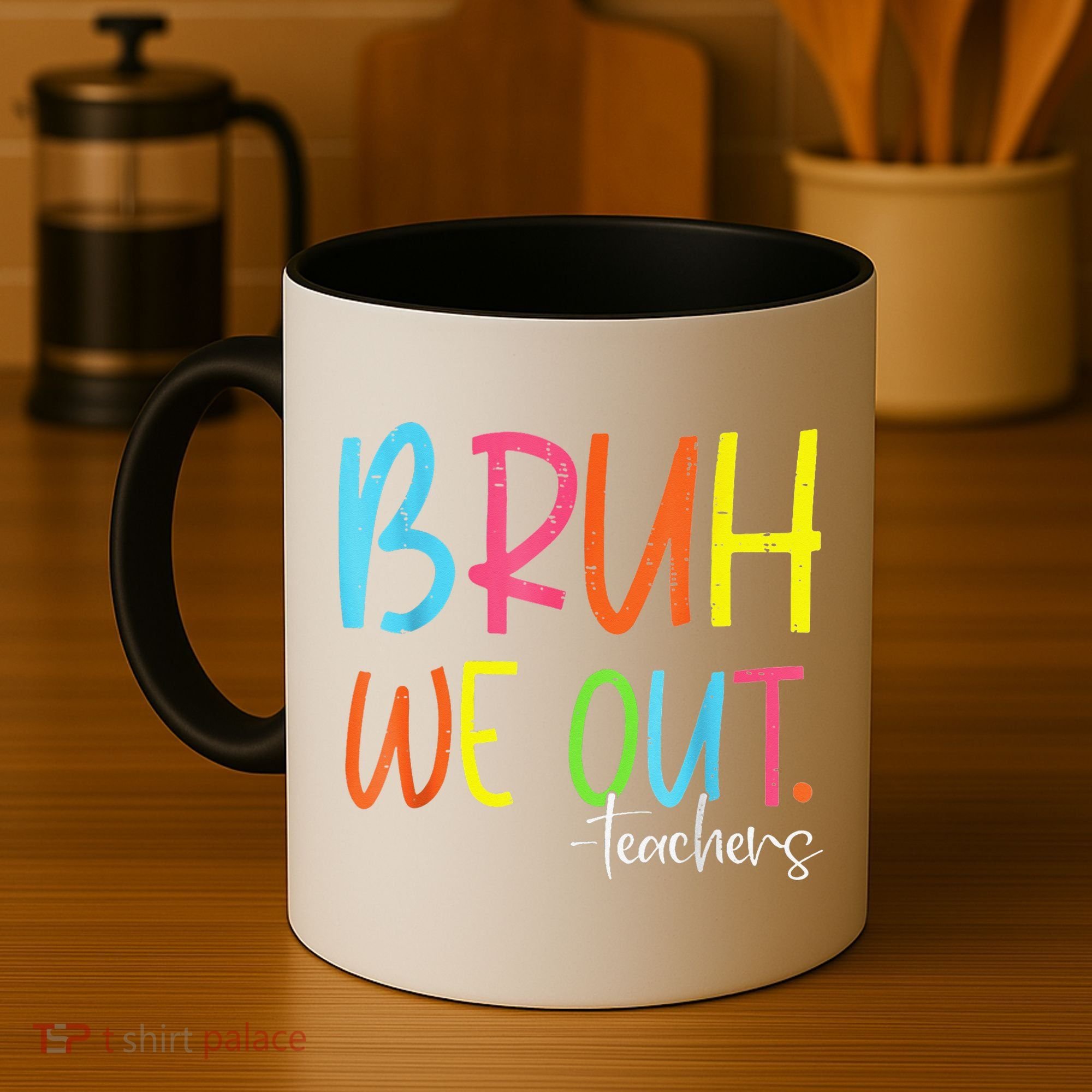 Cute End Of School Year Teacher Summer Bruh We Out Teachers Coffee Mug