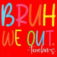 Cute End Of School Year Teacher Summer Bruh We Out Teachers Santa Hat thumb 1