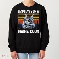 Cat Employee Of A Mine Coon Women's Sweatshirt thumb 0