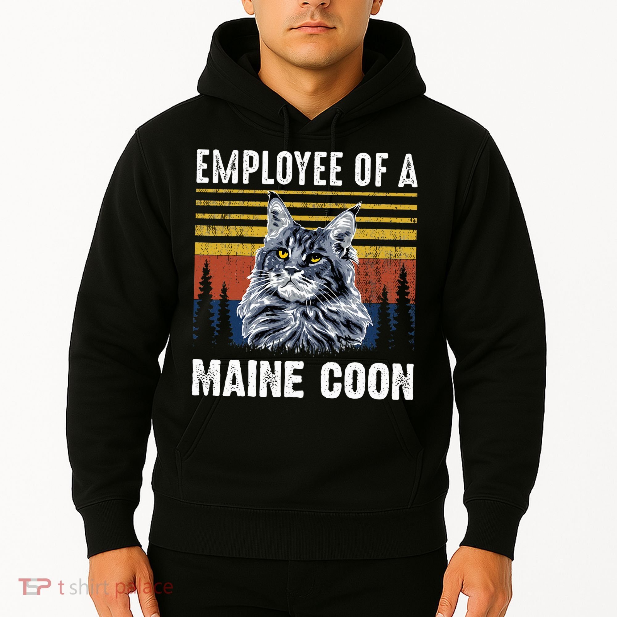 Cat Employee Of A Mine Coon Hoodie