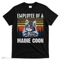 Cat Employee Of A Mine Coon T-Shirt thumb 0