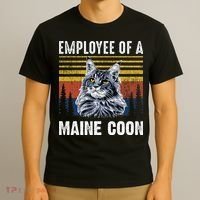 Cat Employee Of A Mine Coon T-Shirt thumb 3