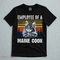 Cat Employee Of A Mine Coon T-Shirt thumb 5