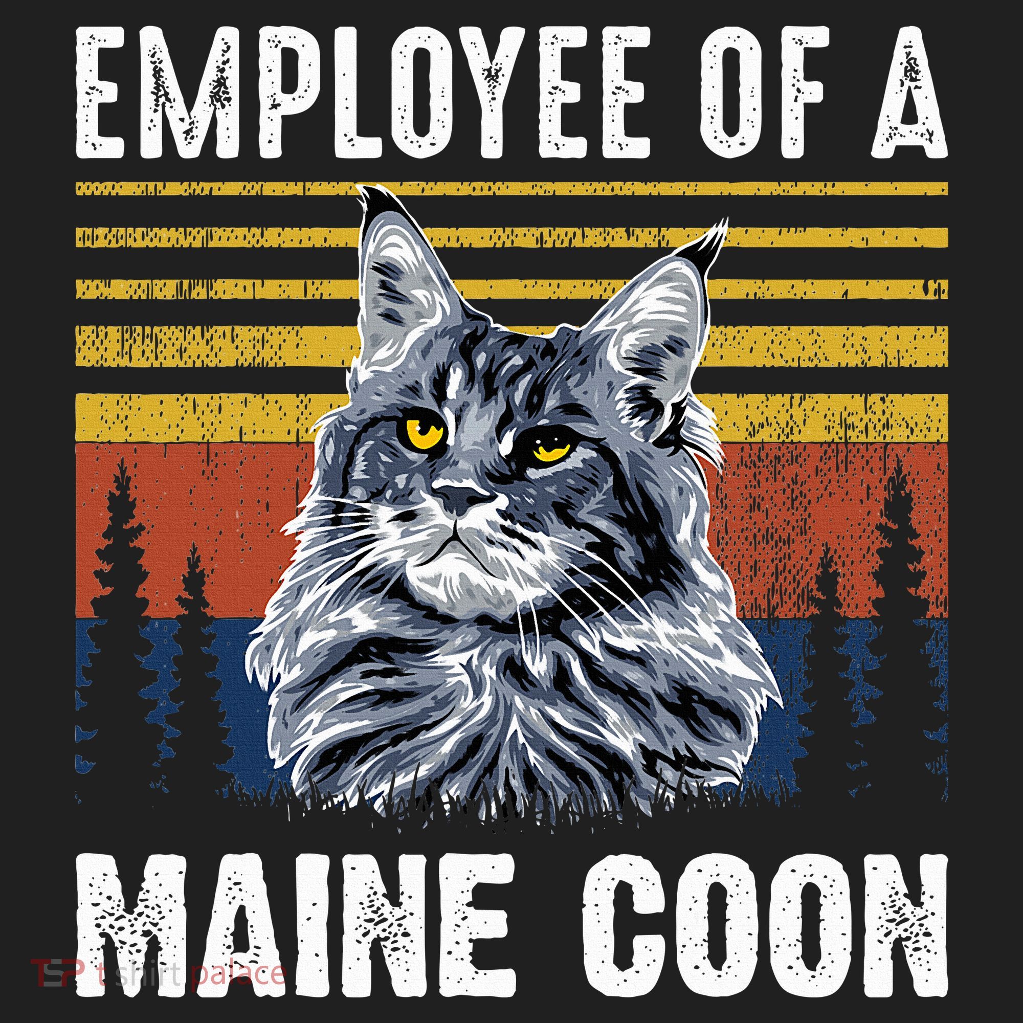 Cat Employee Of A Mine Coon Beanie
