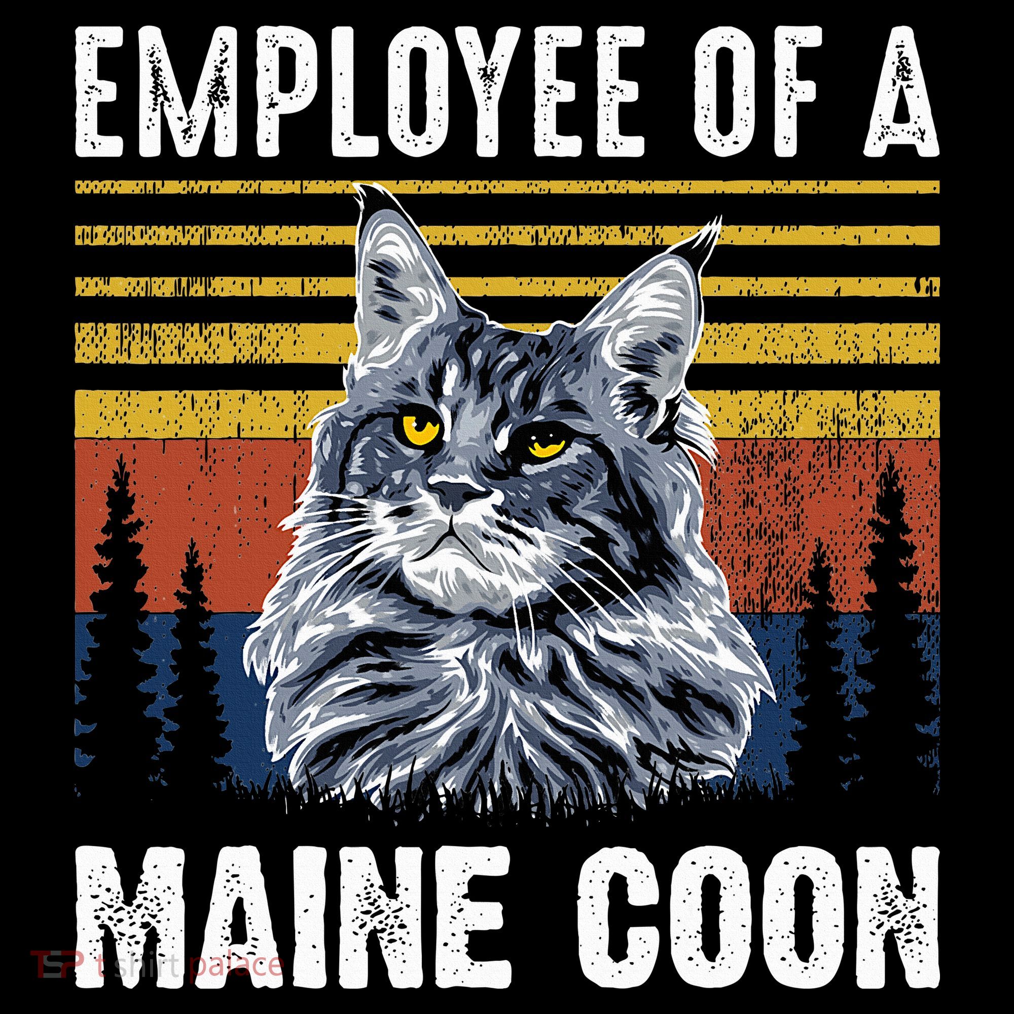 Cat Employee Of A Mine Coon Women's Hoodie