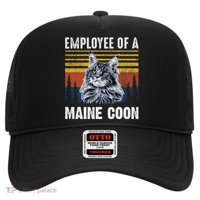 Cat Employee Of A Mine Coon Hat
