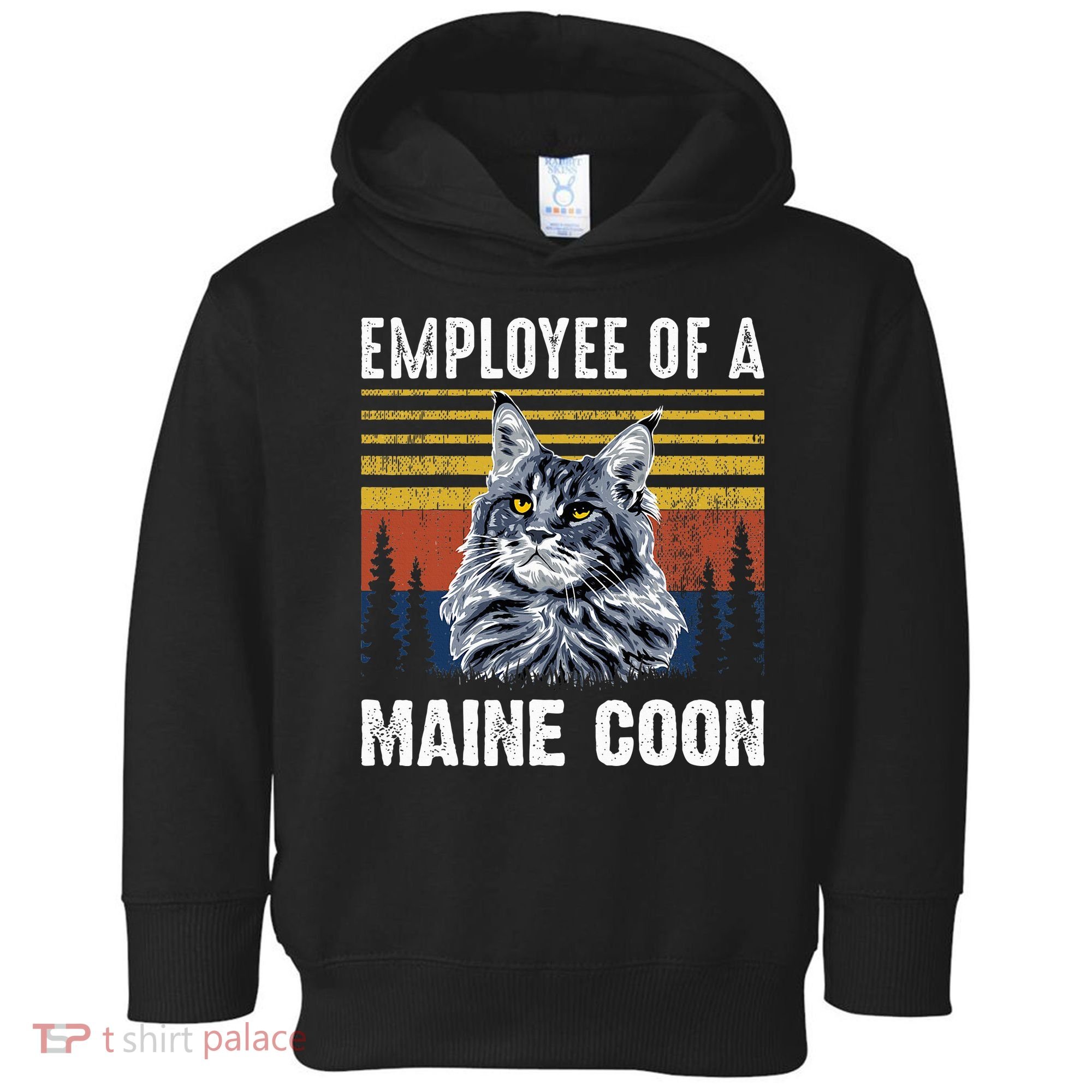 Cat Employee Of A Mine Coon Toddler Hoodie