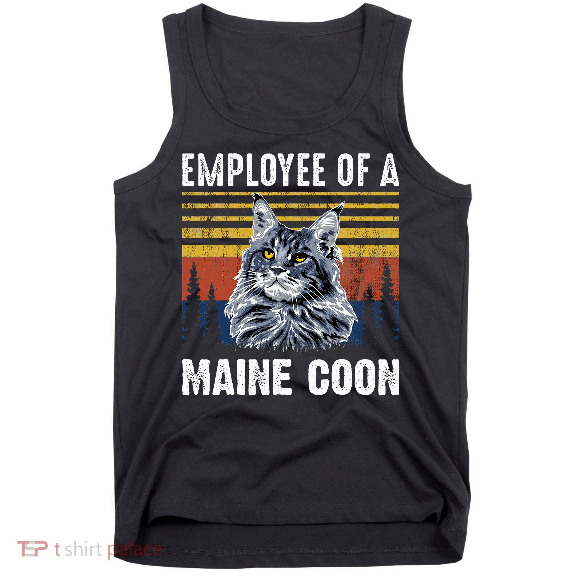 Cat Employee Of A Mine Coon Tank Top
