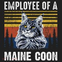 Cat Employee Of A Mine Coon Golf Towel thumb 3