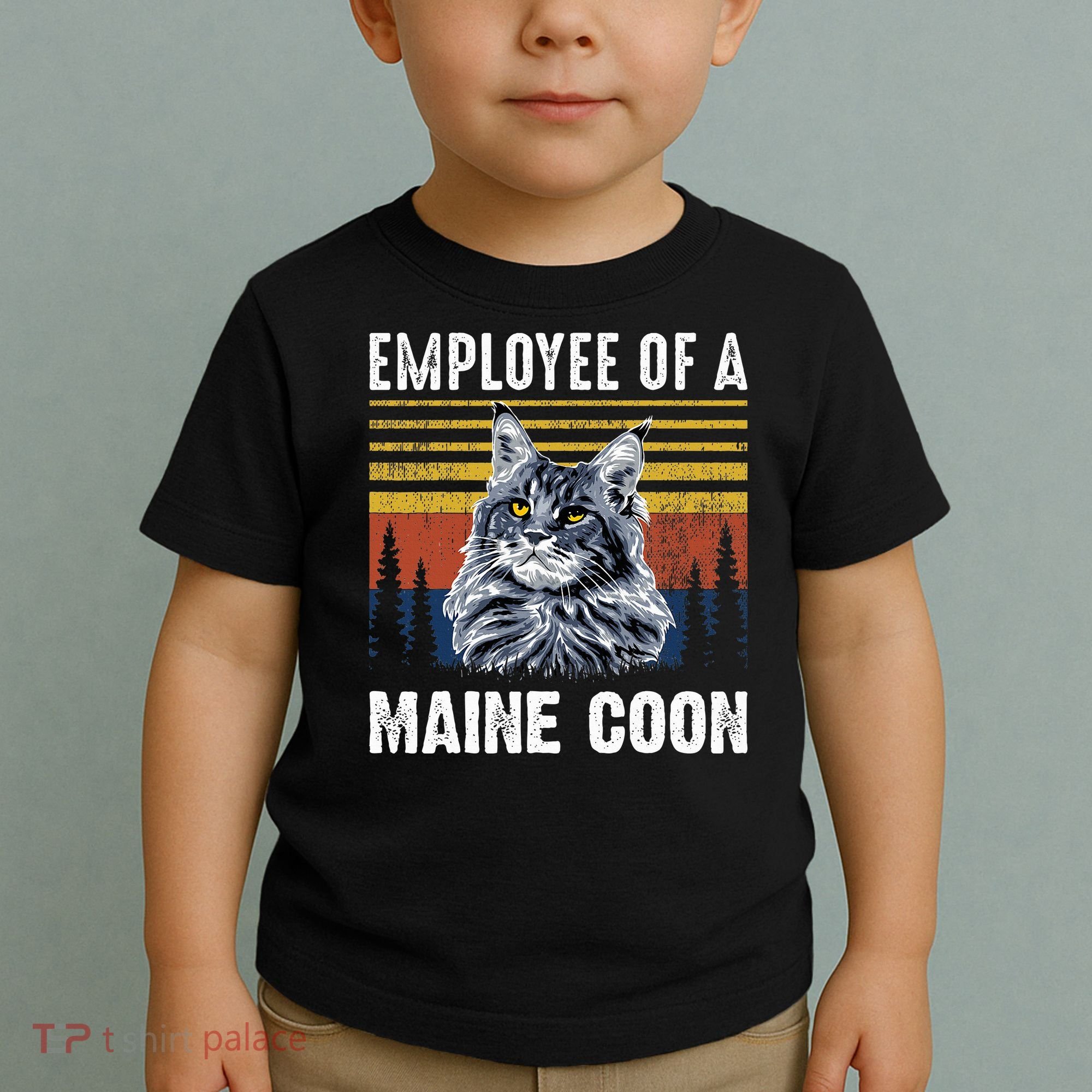 Cat Employee Of A Mine Coon Toddler T-Shirt