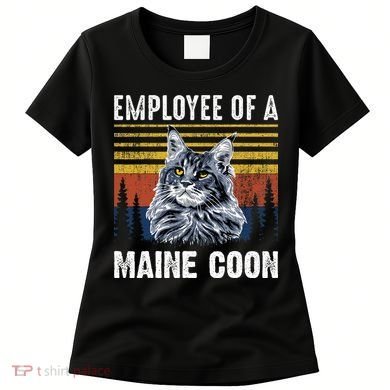 Cat Employee Of A Mine Coon Women's T-Shirt