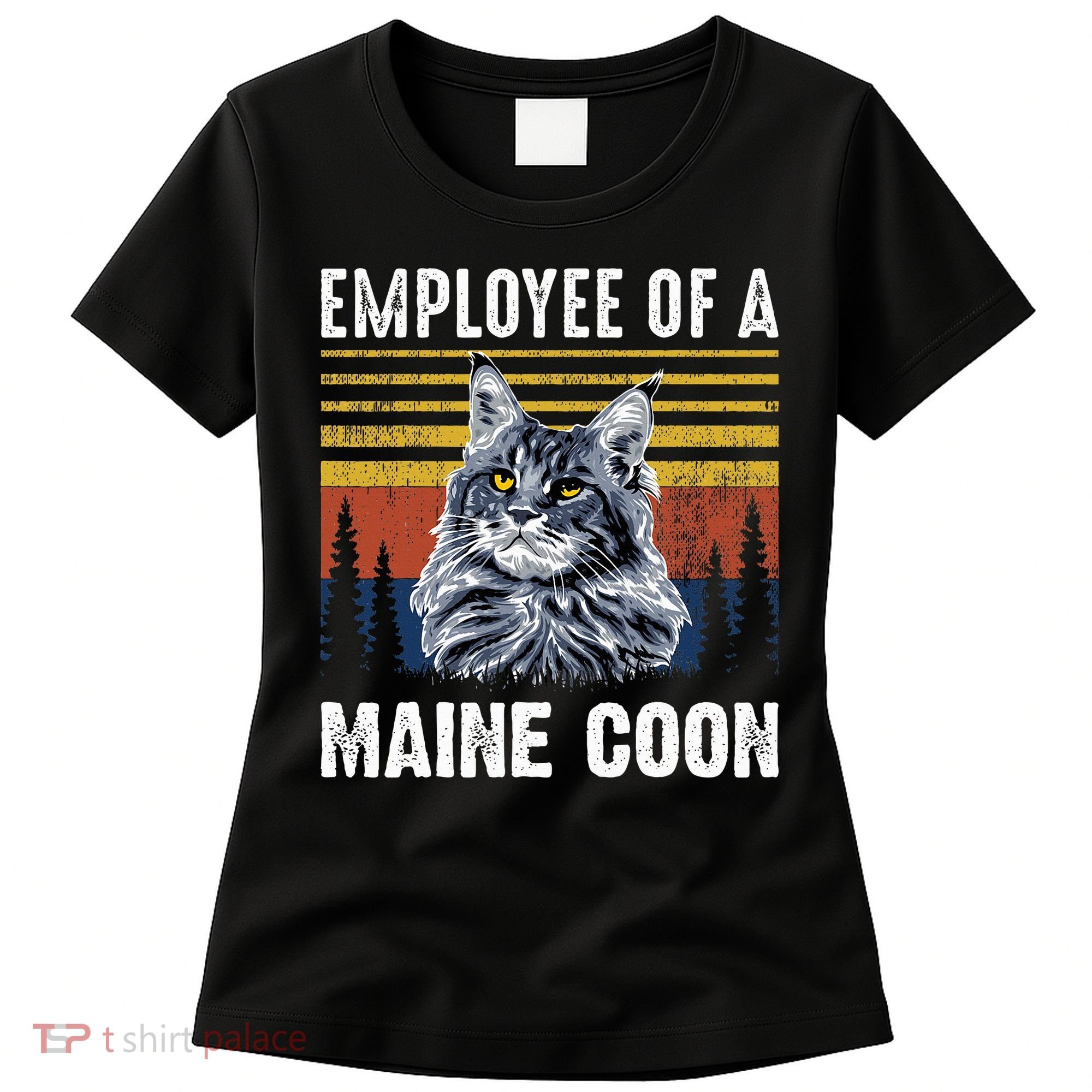 Cat Employee Of A Mine Coon Women's T-Shirt